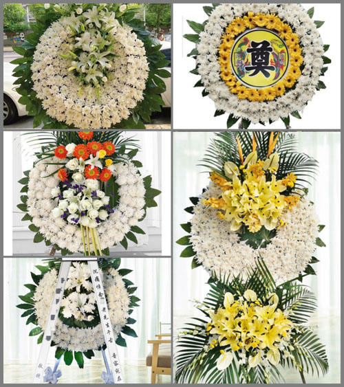 山西运城河津市小梁乡东湖潮村花圈速递
